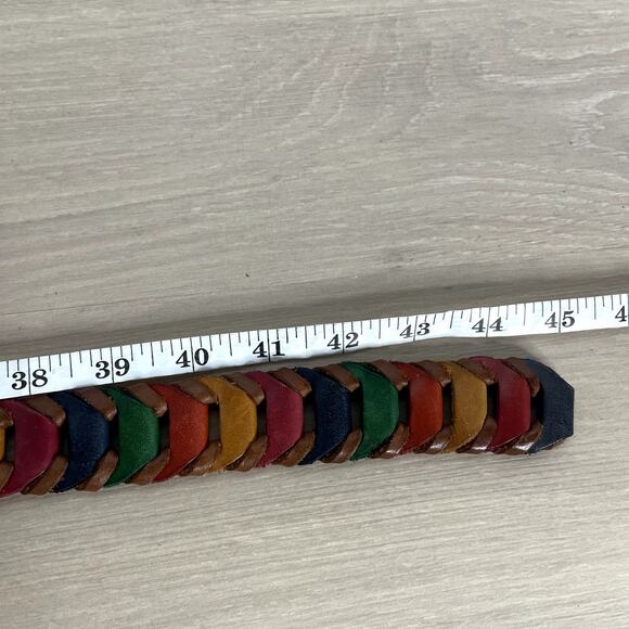 Cole Haan Leather Chain link belt multicolor L/38 unisex main image 5